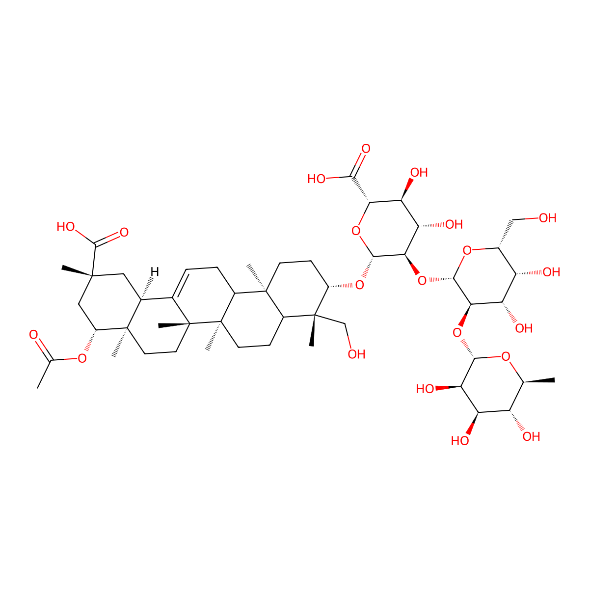 Millettiasaponin A molecular structure, CAS 562070-88-6