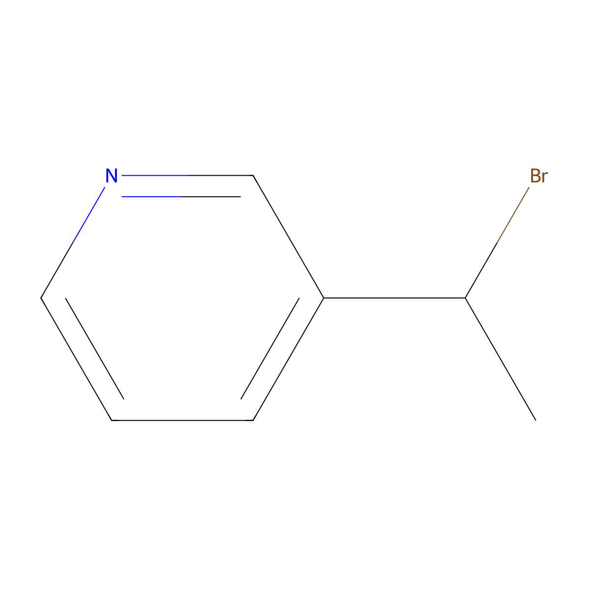 3-(1-Bromoethyl)pyridine molecular structure, CAS 562074-53-7