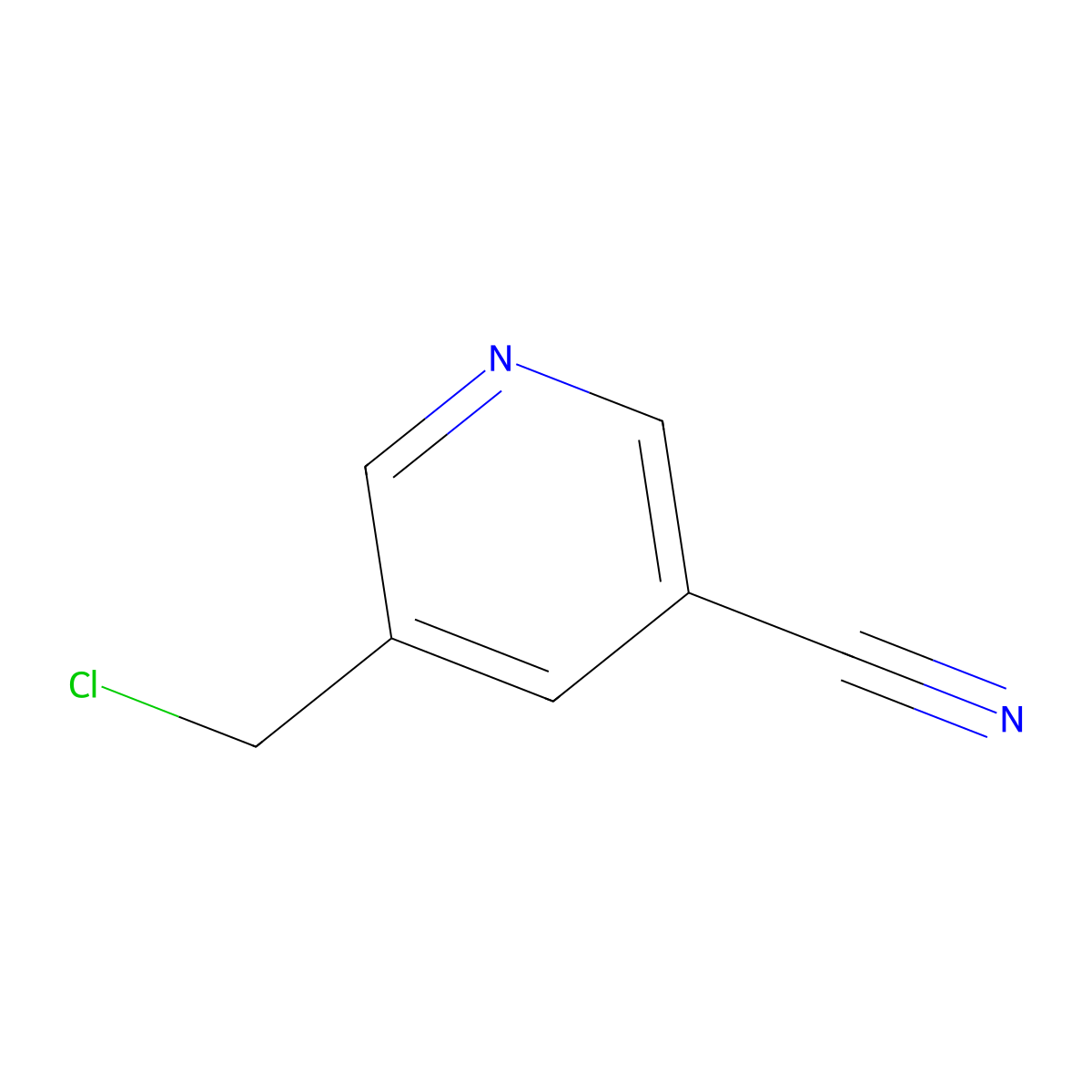 5-(Chloromethyl)pyridine-3-carbonitrile molecular structure, CAS 562074-59-3