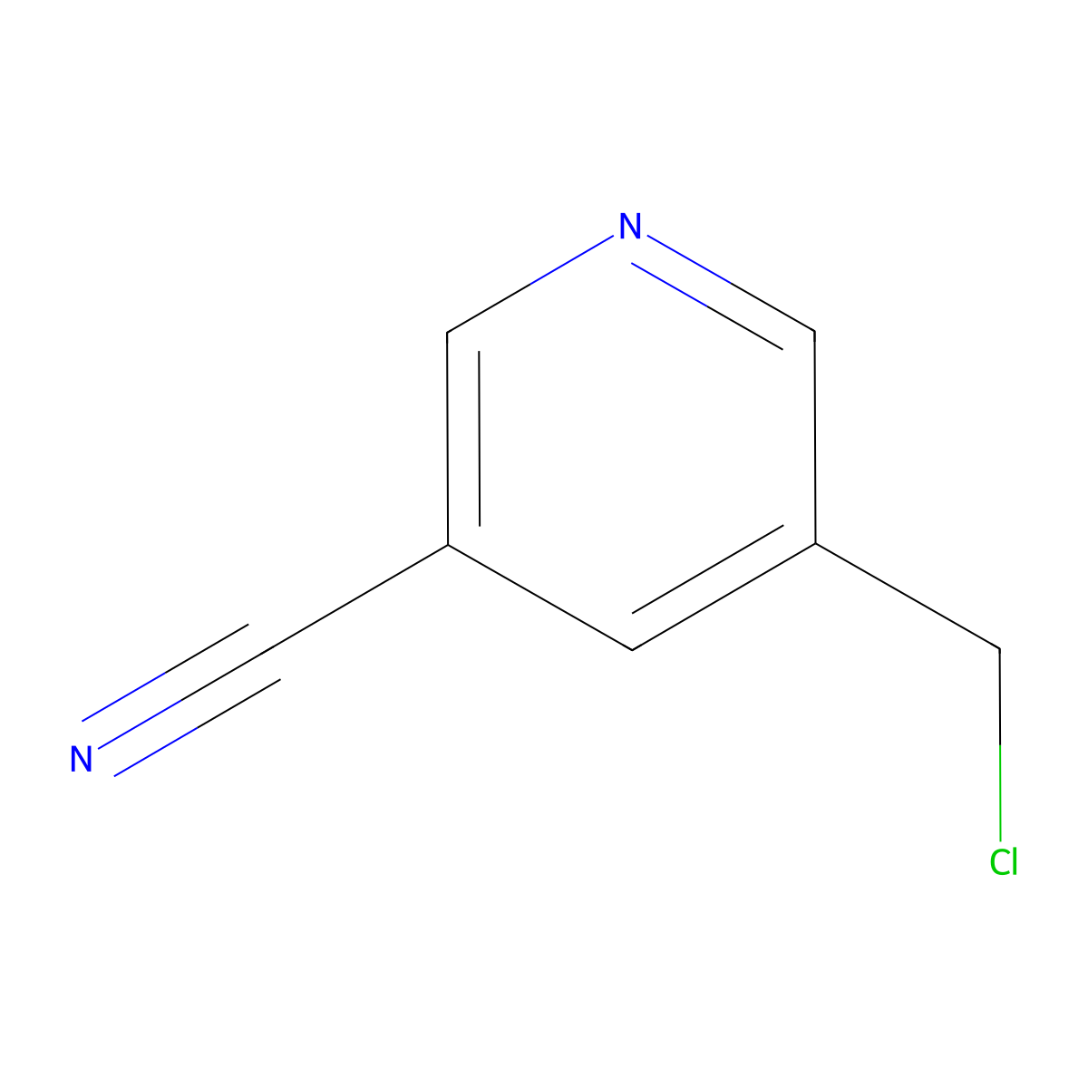 5-(Chloromethyl)pyridine-3-carbonitrile molecular structure, CAS 562074-59-3