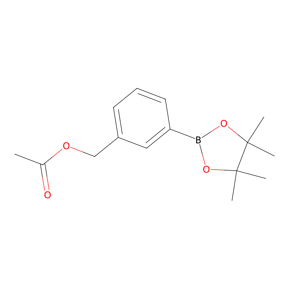 3-(4,4,5,5-Tetramethyl-1,3,2-dioxaborolan-2-yl)benzyl acetate molecular structure, CAS 562098-07-1
