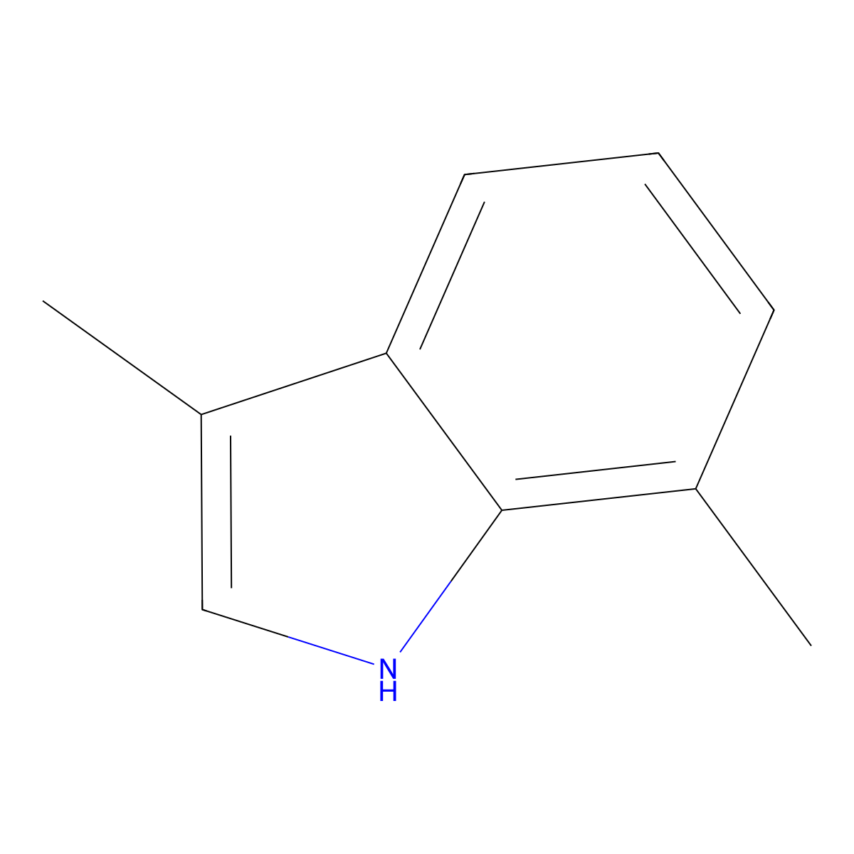 3,7-dimethyl-1H-indole molecular structure, CAS 5621-14-7