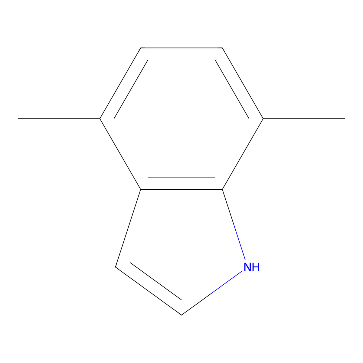 4,7-dimethyl-1H-indole molecular structure, CAS 5621-17-0