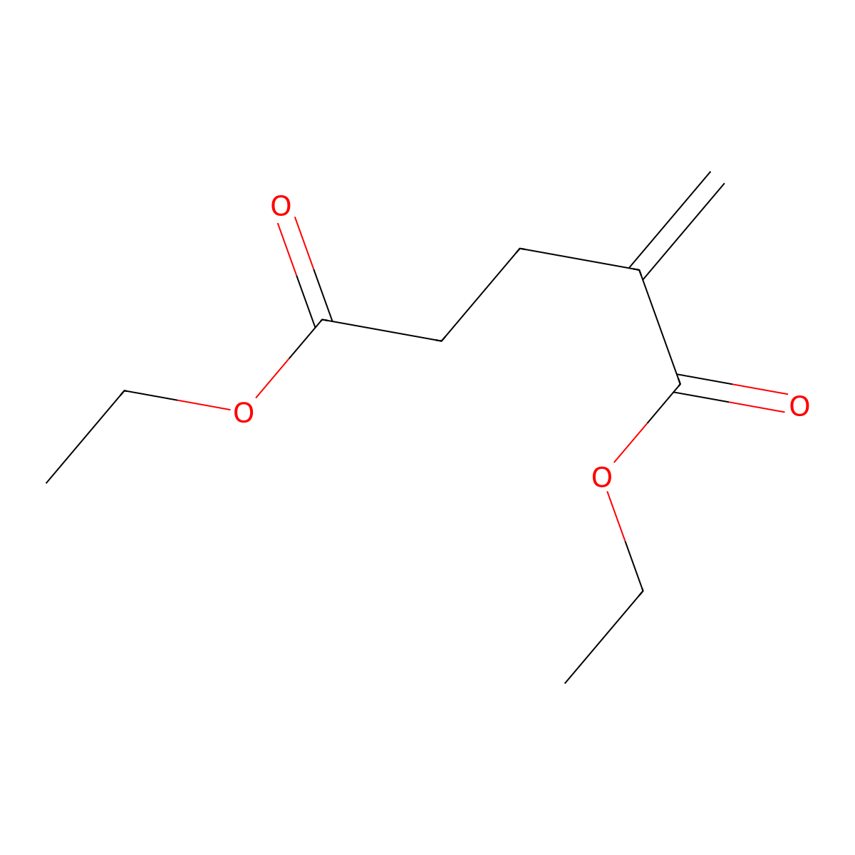 1,5-Diethyl 2-methylidenepentanedioate molecular structure, CAS 5621-43-2