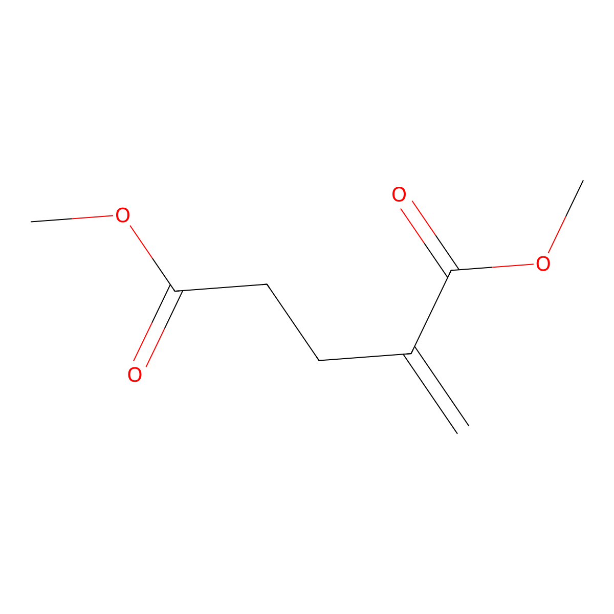 1,5-Dimethyl 2-methylenepentanedioate molecular structure, CAS 5621-44-3