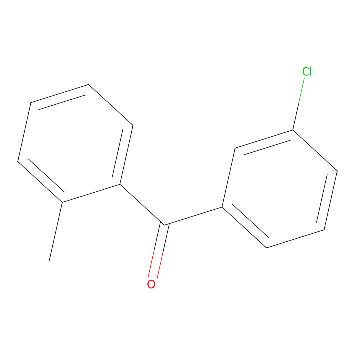 3-Chloro-2'-methylbenzophenone molecular structure, CAS 5621-69-2