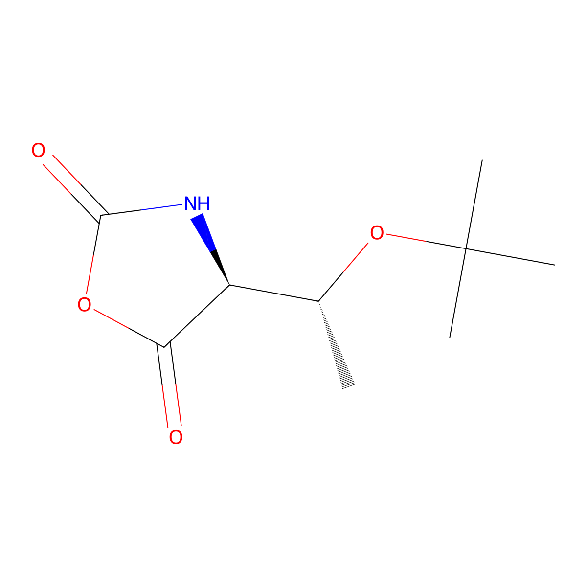 (S)-4-[(R)-1-(tert-Butoxy)ethyl]oxazolidine-2,5-dione molecular structure, CAS 56210-05-0