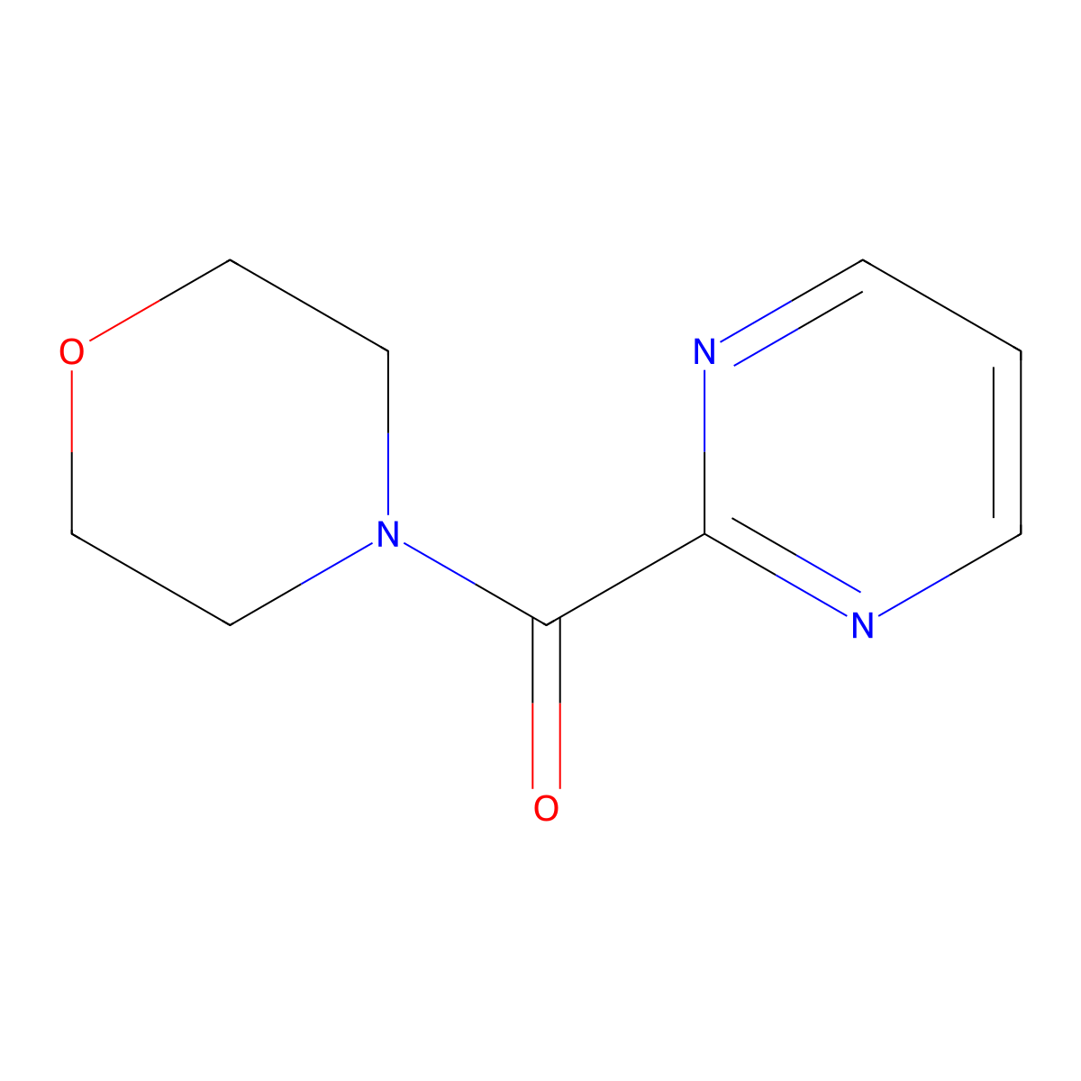 4-(Pyrimidine-2-carbonyl)morpholine molecular structure, CAS 562101-40-0