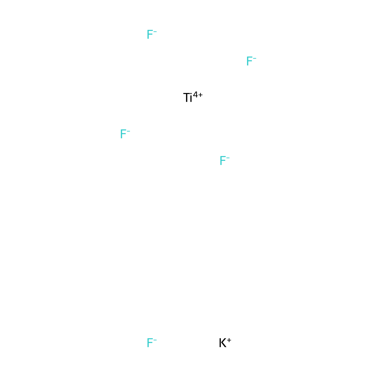 Potassium titanium fluoride molecular structure, CAS 56211-60-0