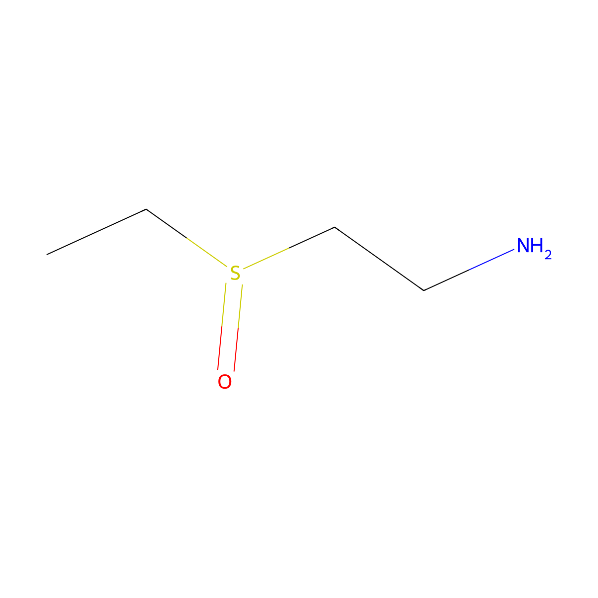 2-(Ethanesulfinyl)ethan-1-amine molecular structure, CAS 56216-04-7