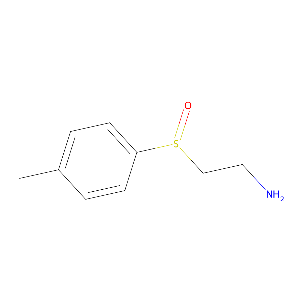 2-(P-tolylsulfinyl)ethan-1-amine molecular structure, CAS 56216-07-0