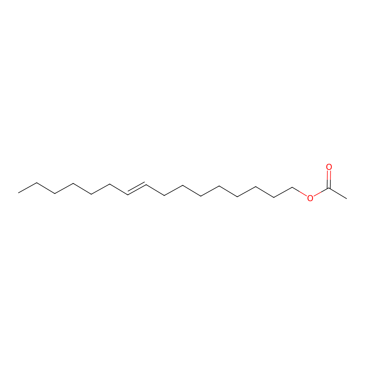(E)-9-Hexadecenyl acetate molecular structure, CAS 56218-69-0