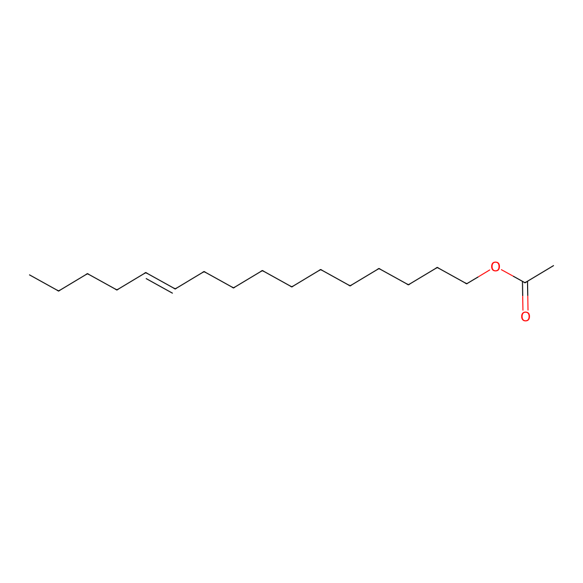 (E)-11-Hexadecenyl acetate molecular structure, CAS 56218-72-5
