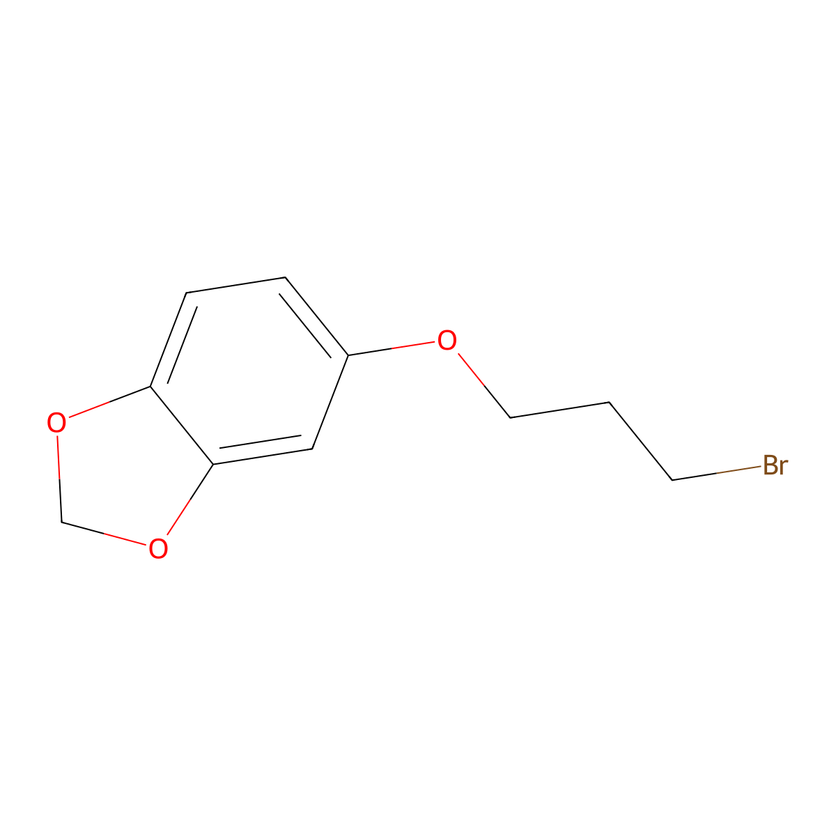 5-(3-bromopropoxy)-2H-1,3-benzodioxole molecular structure, CAS 56219-51-3