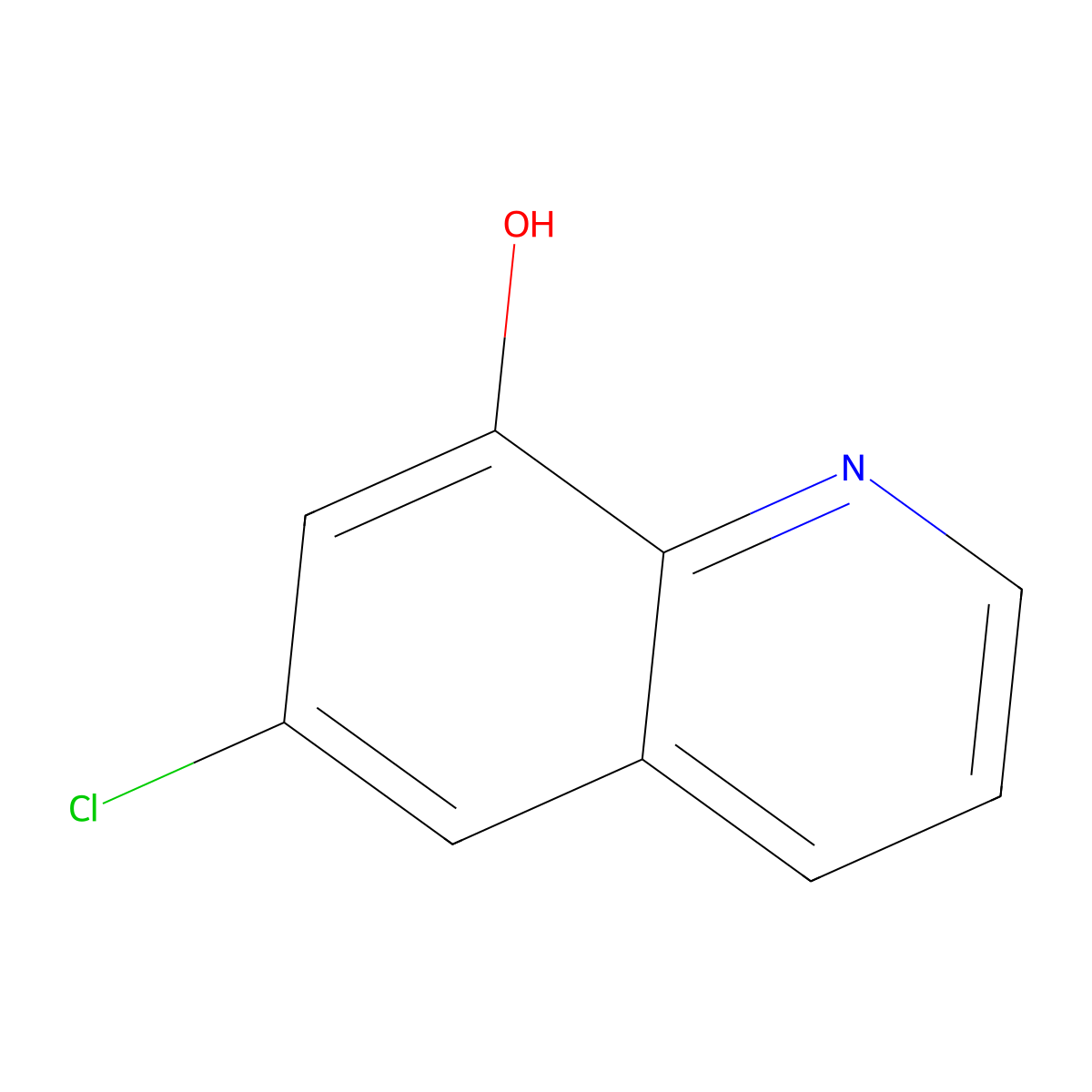 6-Chloroquinolin-8-ol molecular structure, CAS 5622-06-0