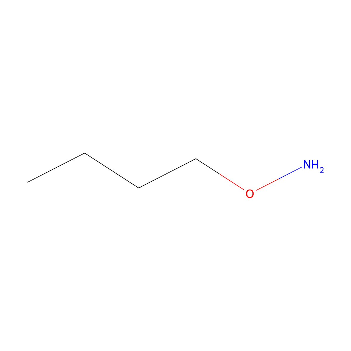 O-Butylhydroxylamine molecular structure, CAS 5622-77-5