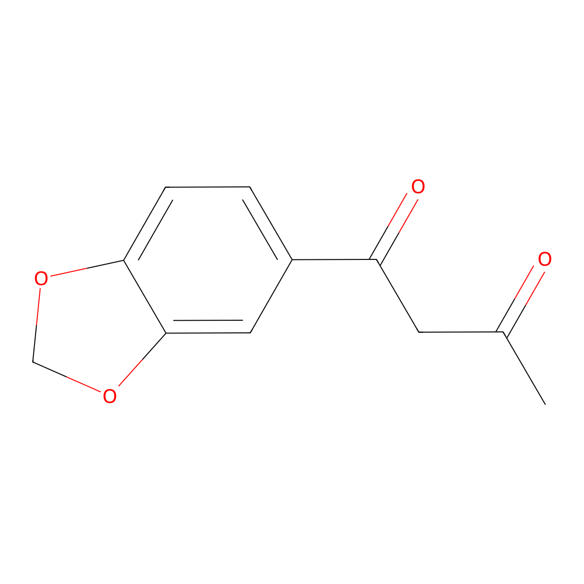 1-(2H-1,3-Benzodioxol-5-yl)butane-1,3-dione molecular structure, CAS 56221-42-2