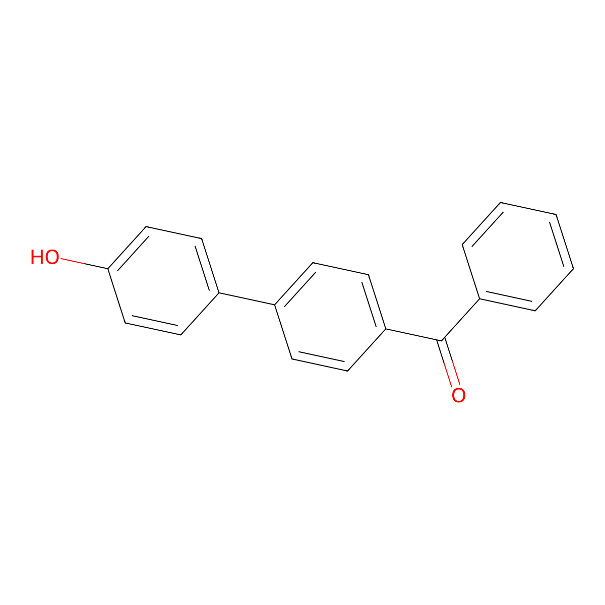 [4-(4-Hydroxyphenyl)phenyl]-phenylmethanone molecular structure, CAS 5623-46-1