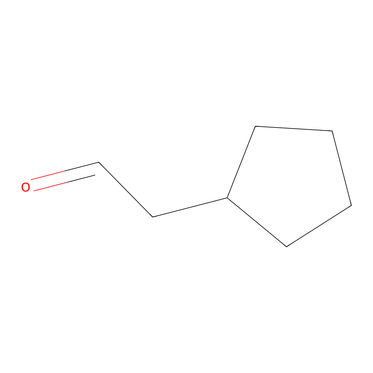 2-Cyclopentylacetaldehyde molecular structure, CAS 5623-81-4