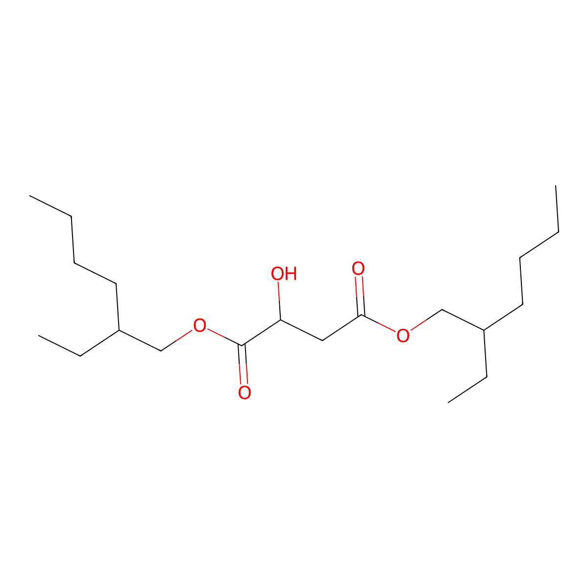 Bis(2-ethylhexyl) malate molecular structure, CAS 56235-92-8