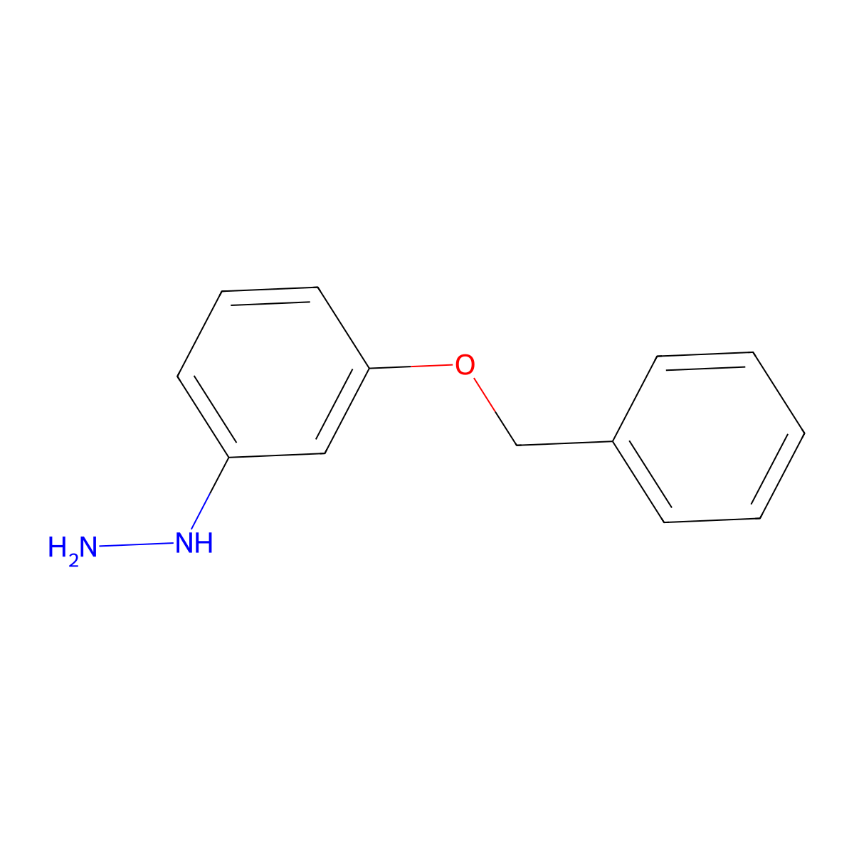 (3-(Benzyloxy)phenyl)hydrazine molecular structure, CAS 56239-39-5