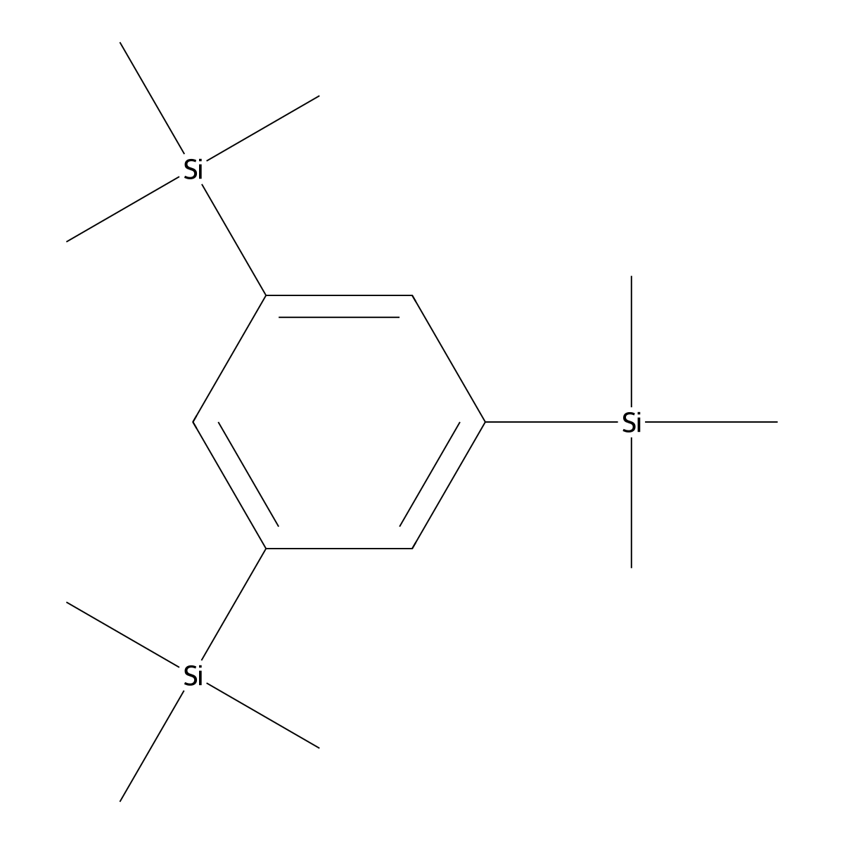 1,3,5-Tris(trimethylsilyl)benzene molecular structure, CAS 5624-60-2