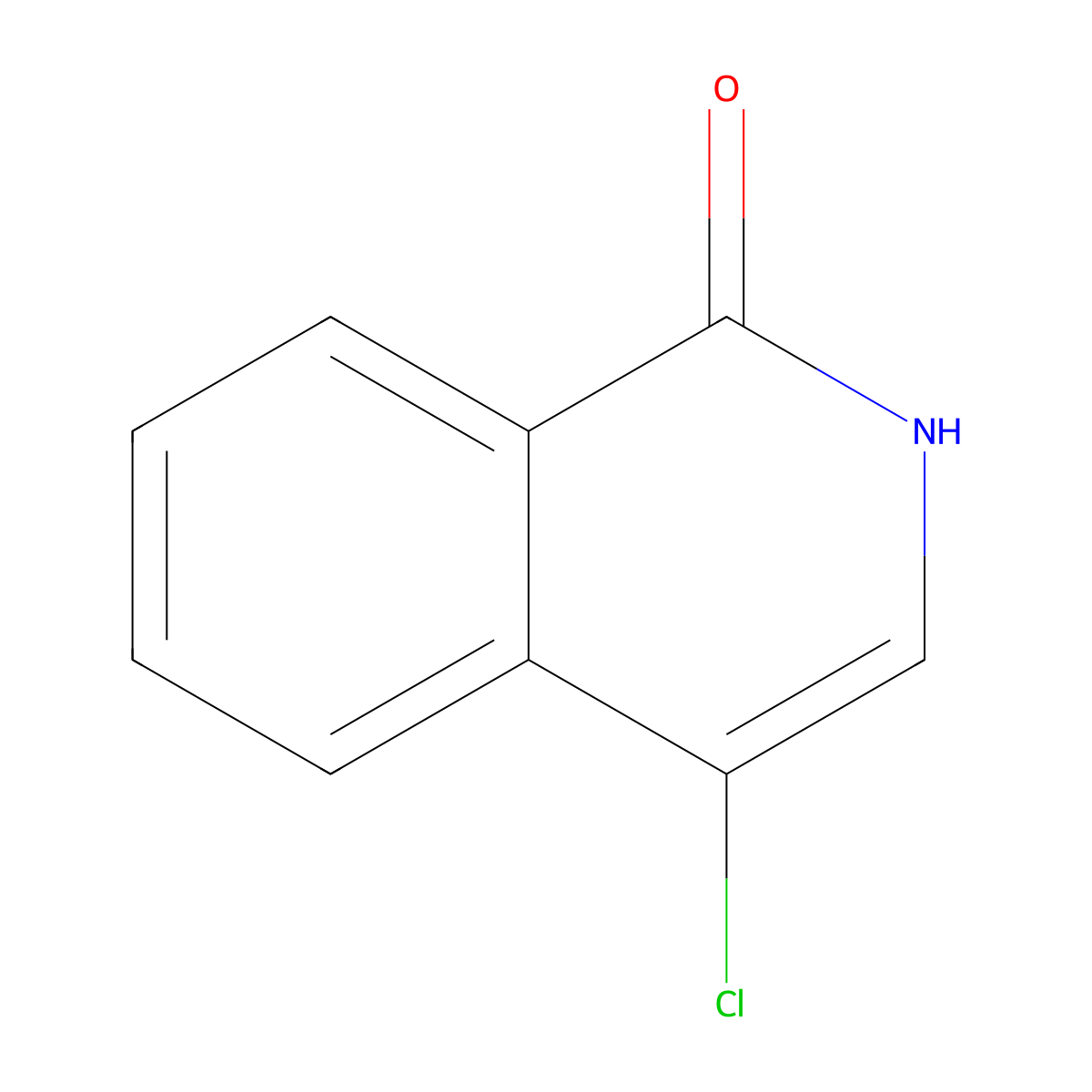 4-Chloro-1(2H)-isoquinolone molecular structure, CAS 56241-09-9