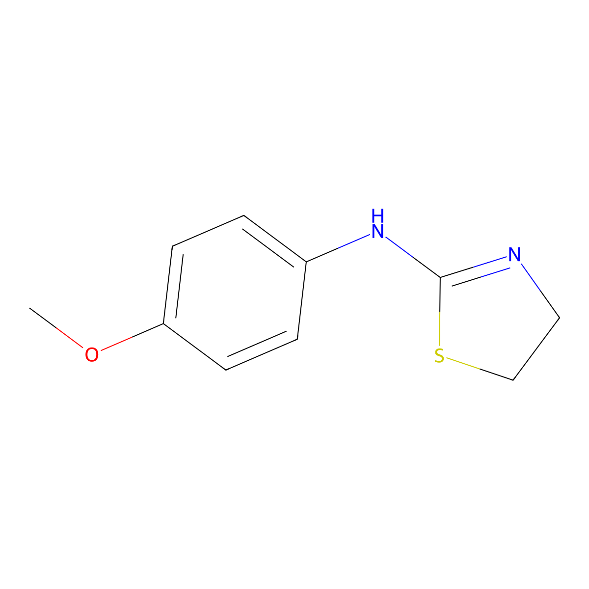 2-(P-Anisidino)-2-thiazoline molecular structure, CAS 56242-67-2