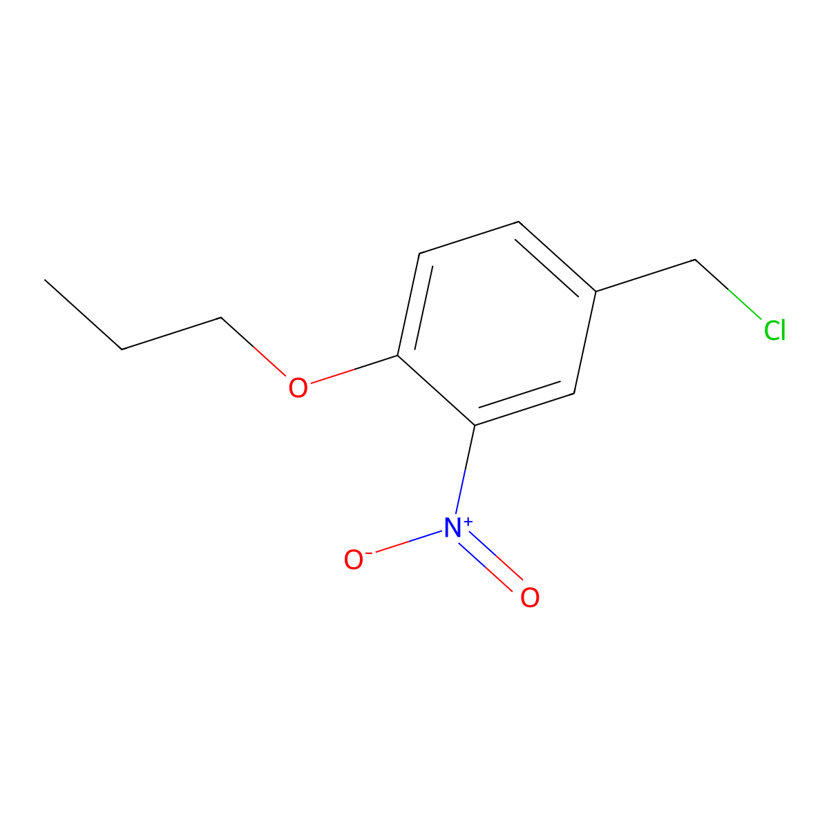 4-(Chloromethyl)-2-nitro-1-propoxybenzene molecular structure, CAS 56245-04-6