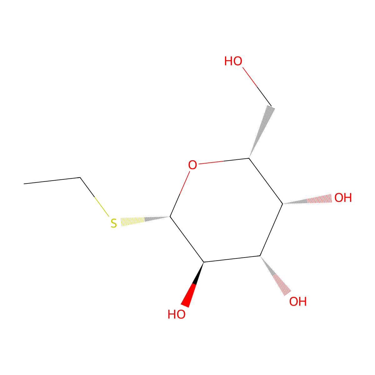 Ethyl 1-thio-D-galactopyranoside molecular structure, CAS 56245-60-4