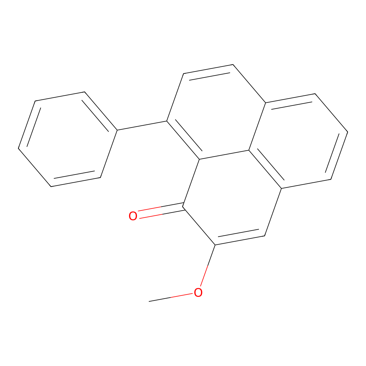 2-methoxy-9-phenyl-1H-phenalen-1-one molecular structure, CAS 56252-05-2