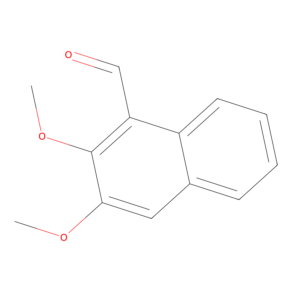 2,3-Dimethoxy-1-naphthaldehyde molecular structure, CAS 56252-09-6