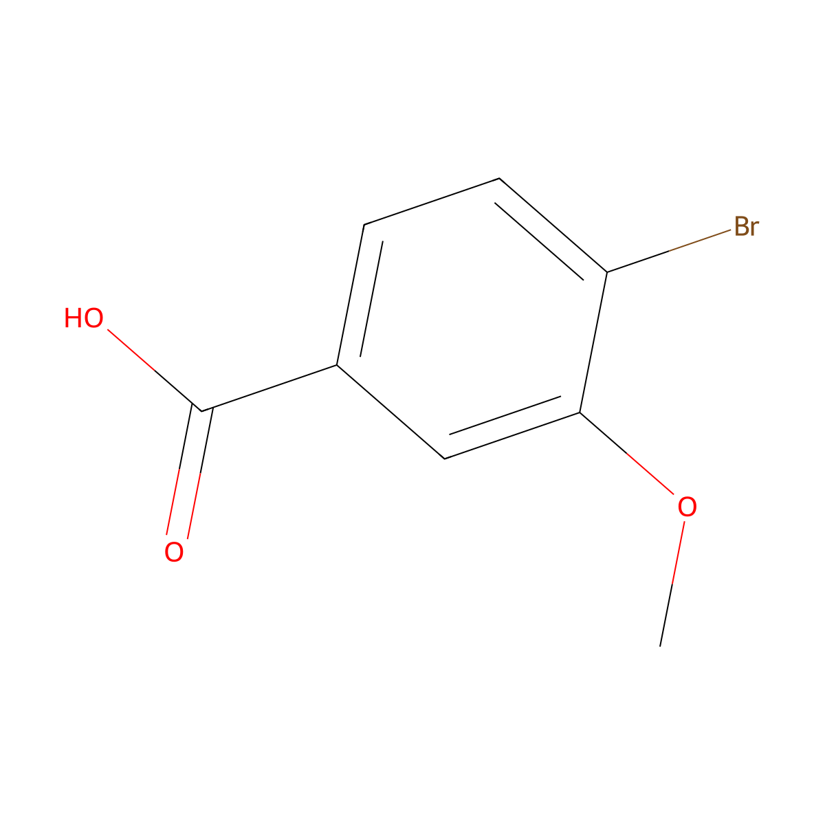 4-Bromo-3-methoxybenzoic acid molecular structure, CAS 56256-14-5