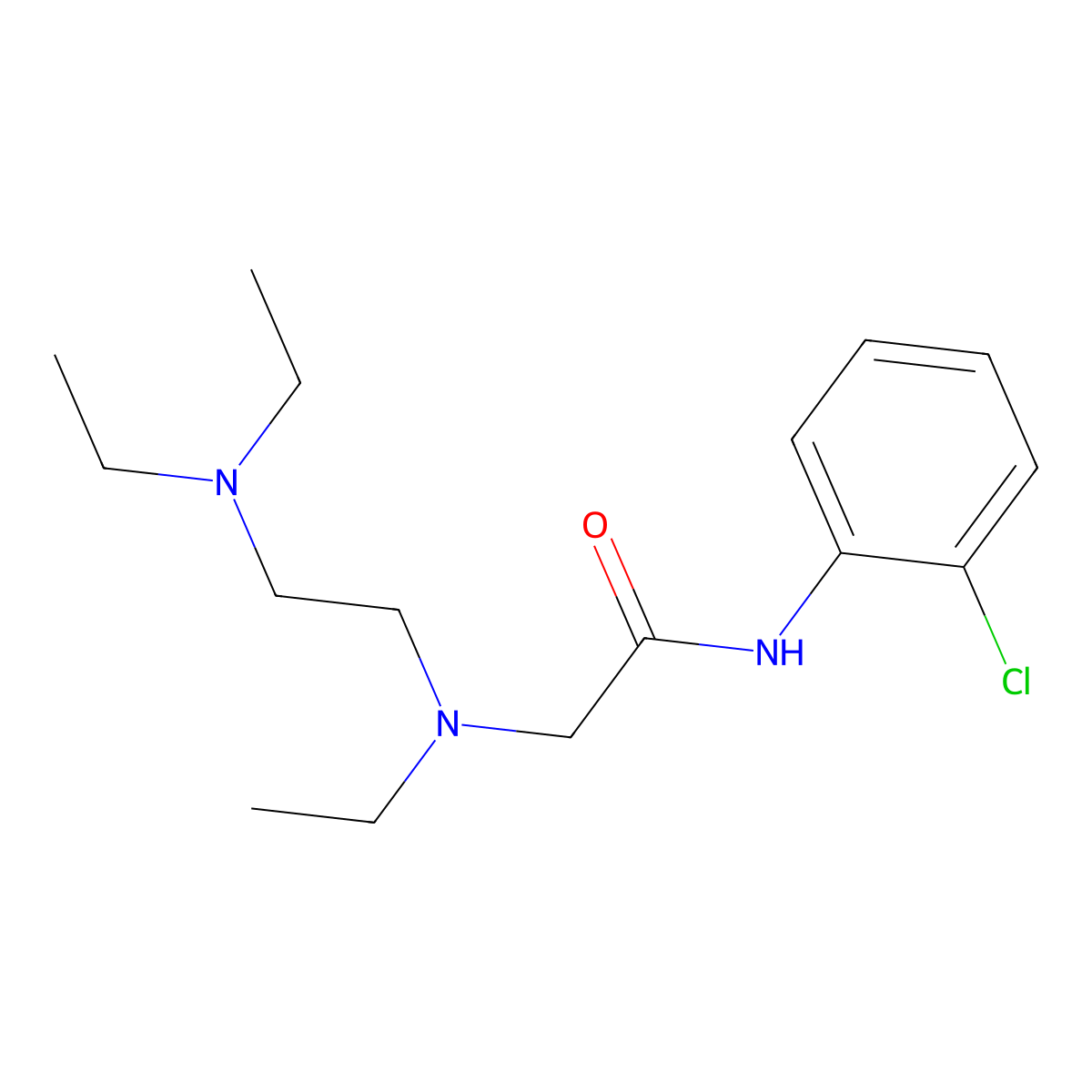 Clodacaine molecular structure, CAS 5626-25-5