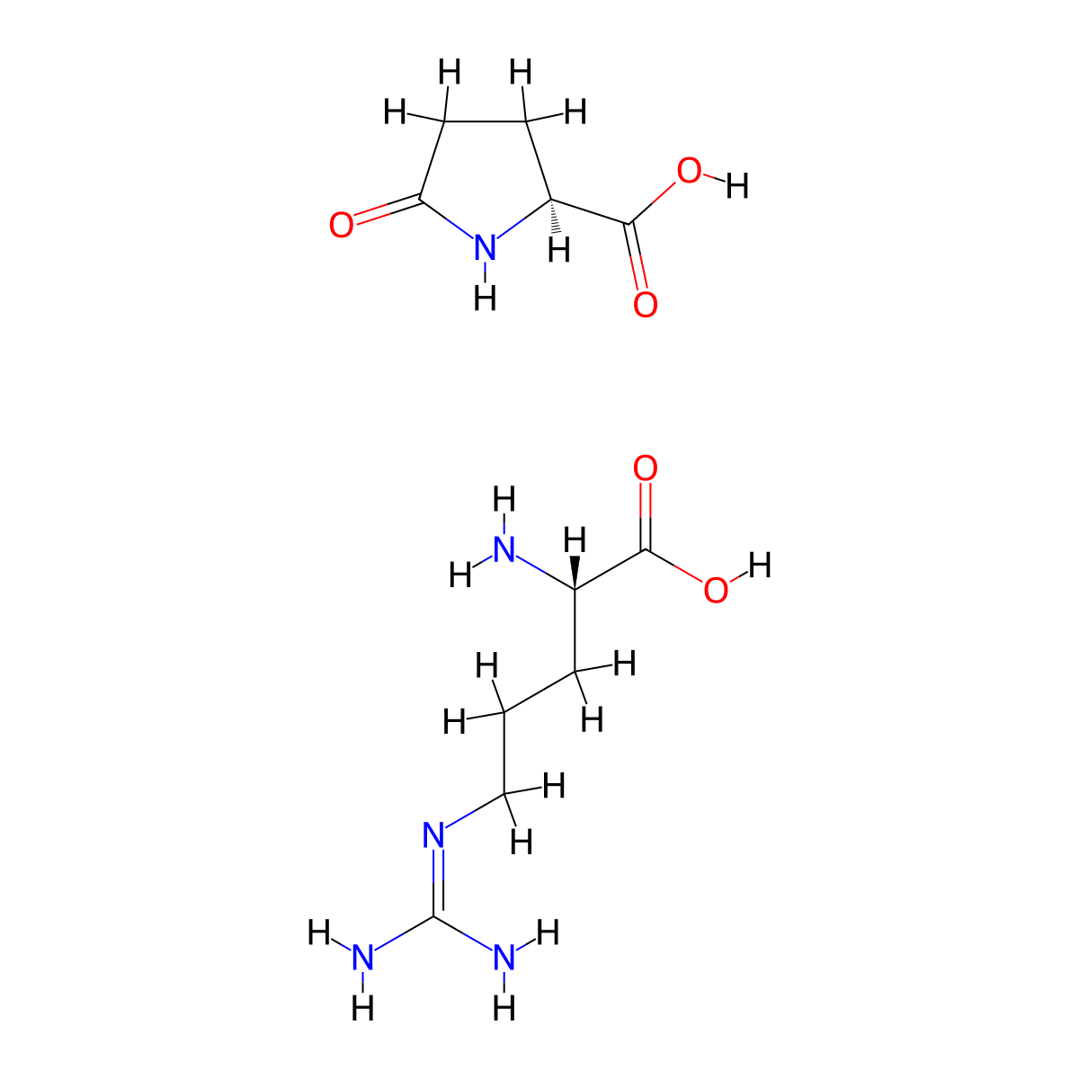 Arginine PCA molecular structure, CAS 56265-06-6
