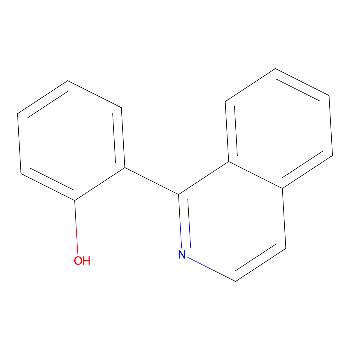 Phenol, 2-(1-isoquinolinyl)- molecular structure, CAS 56268-57-6