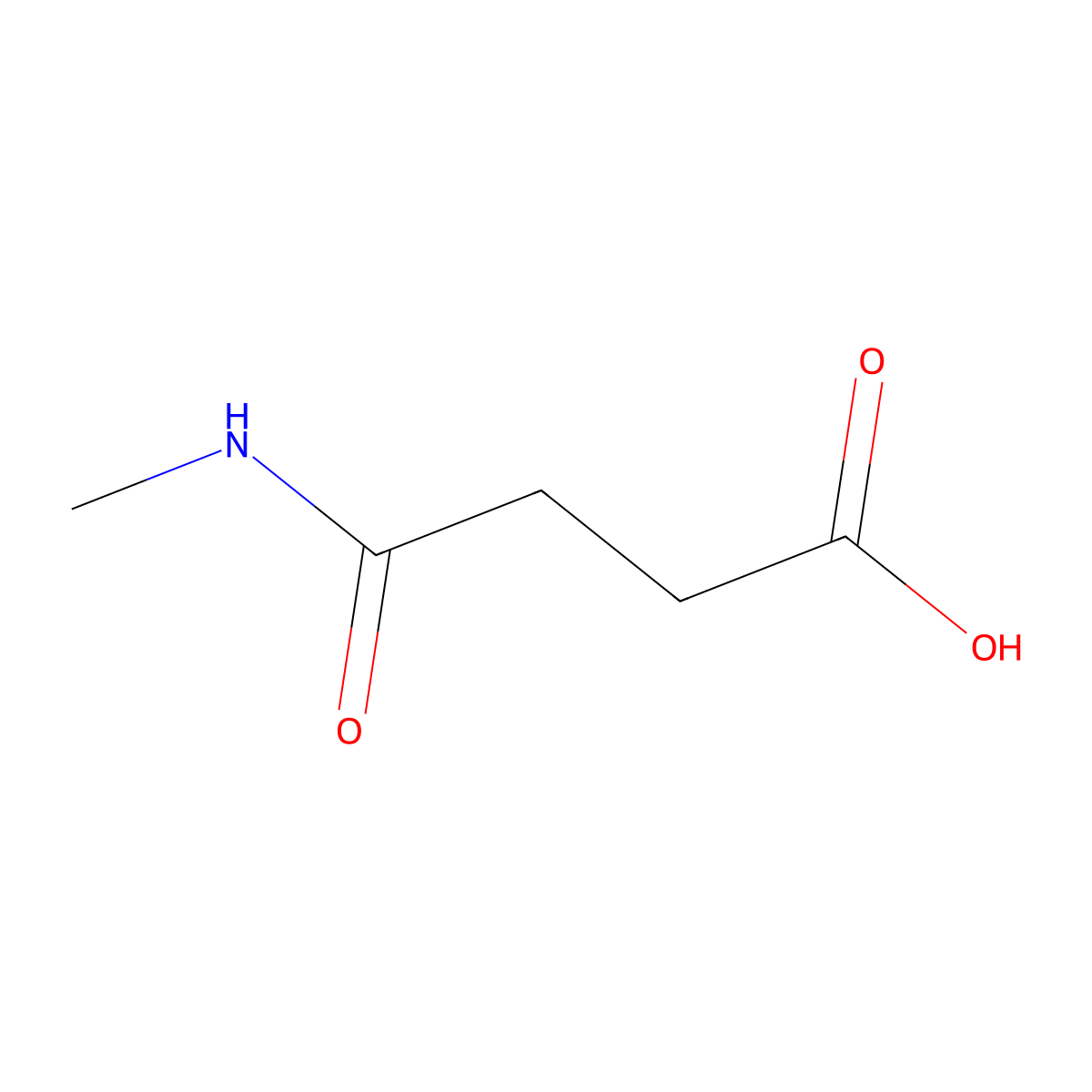 3-(Methylcarbamoyl)propanoic acid molecular structure, CAS 56269-39-7