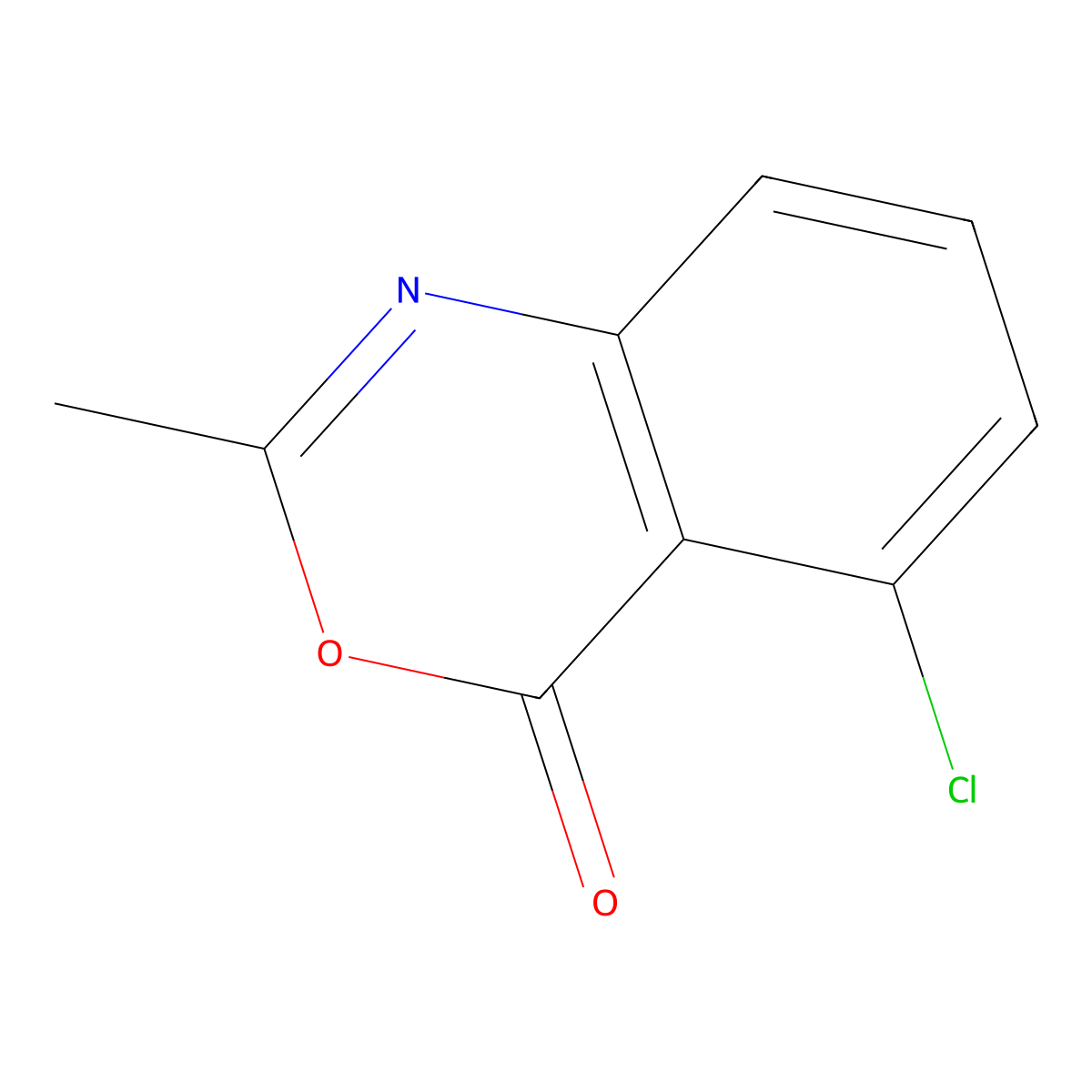 5-Chloro-2-methyl-4H-3,1-benzoxazin-4-one molecular structure, CAS 5627-73-6