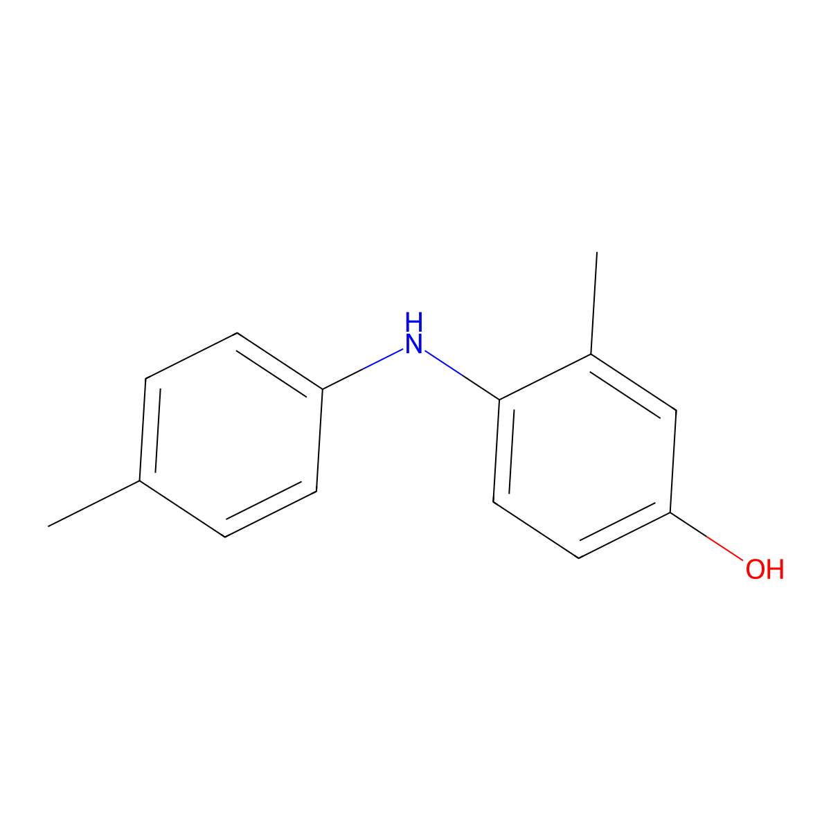3-Methyl-4-(p-tolylamino)phenol molecular structure, CAS 56278-99-0