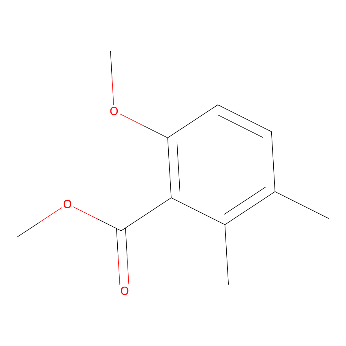 Methyl 6-methoxy-2,3-dimethylbenzoate molecular structure, CAS 5628-65-9
