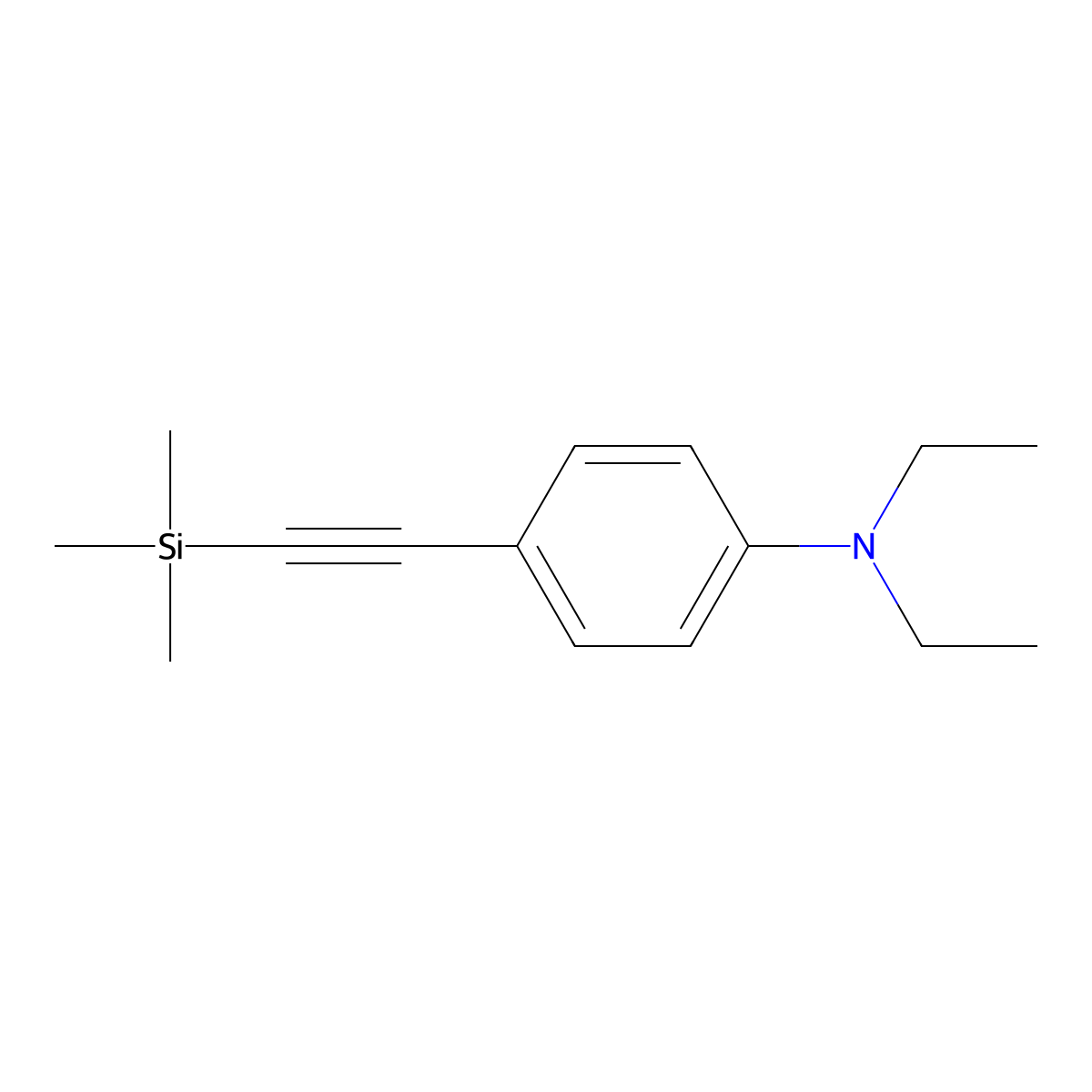 N,N-Diethyl-4-((trimethylsilyl)ethynyl)aniline molecular structure, CAS 562813-15-4
