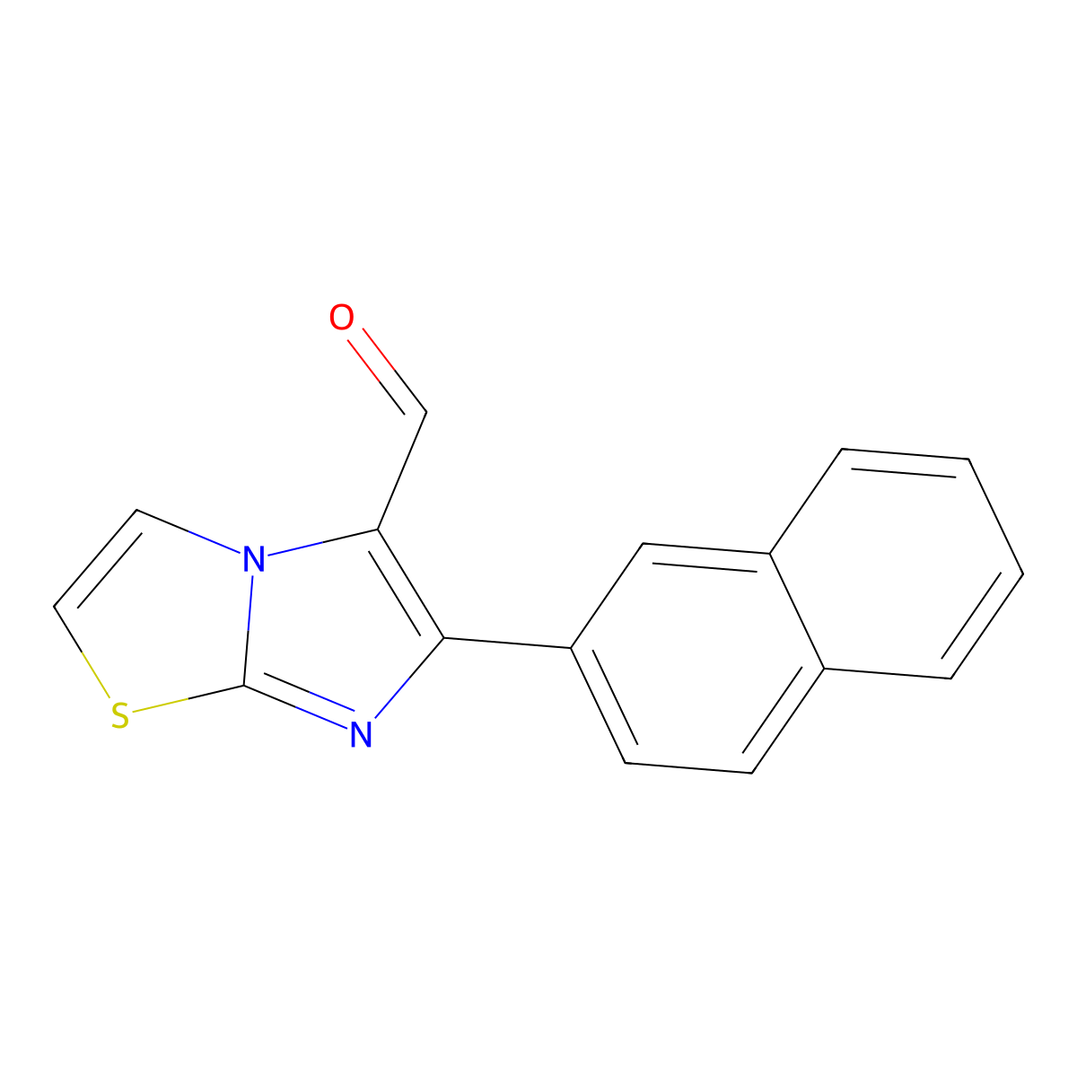 6-(2-Naphthyl)imidazo[2,1-b][1,3]thiazole-5-carbaldehyde molecular structure, CAS 562813-85-8