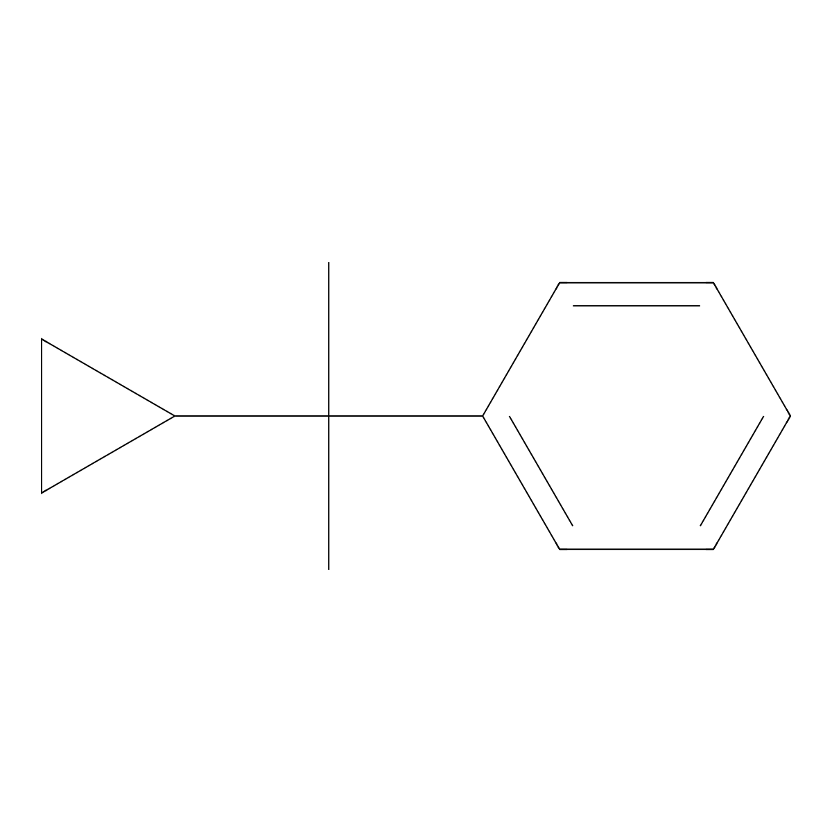 (1-Cyclopropyl-1-methyl-ethyl)-benzene molecular structure, CAS 56282-43-0