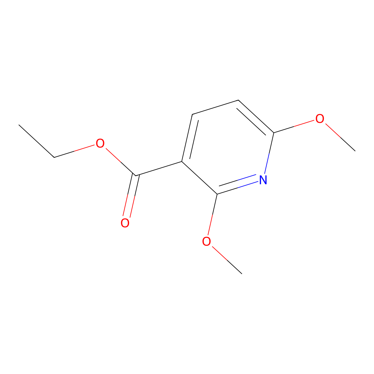 Ethyl 2,6-dimethoxypyridine-3-carboxylate molecular structure, CAS 562840-46-4