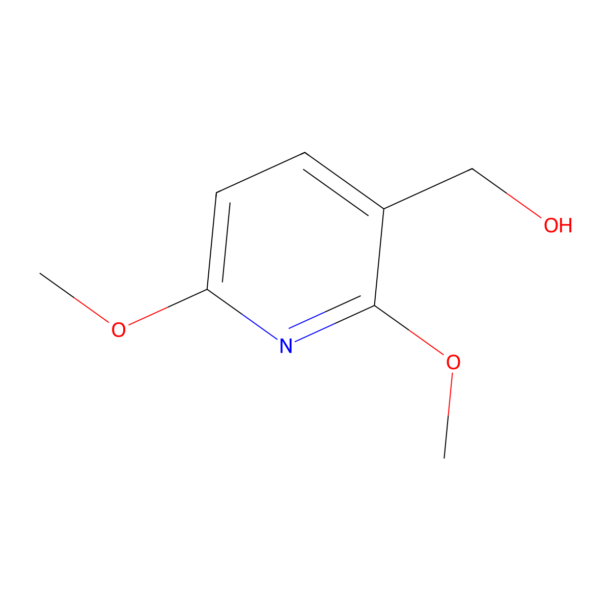 2,6-Dimethoxypyridine-3-methanol molecular structure, CAS 562840-47-5