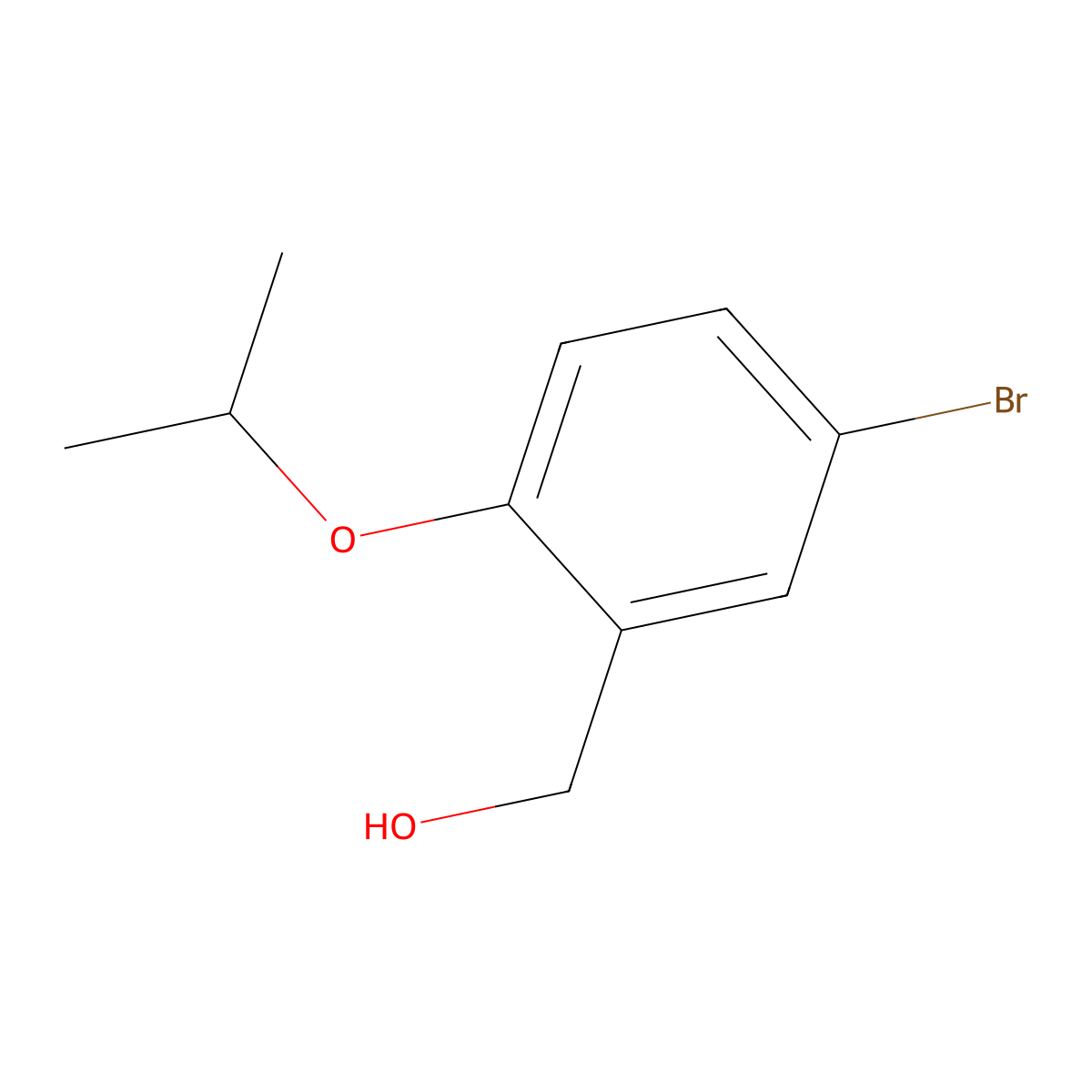 5-Bromo-2-isopropoxybenzyl alcohol molecular structure, CAS 562840-58-8