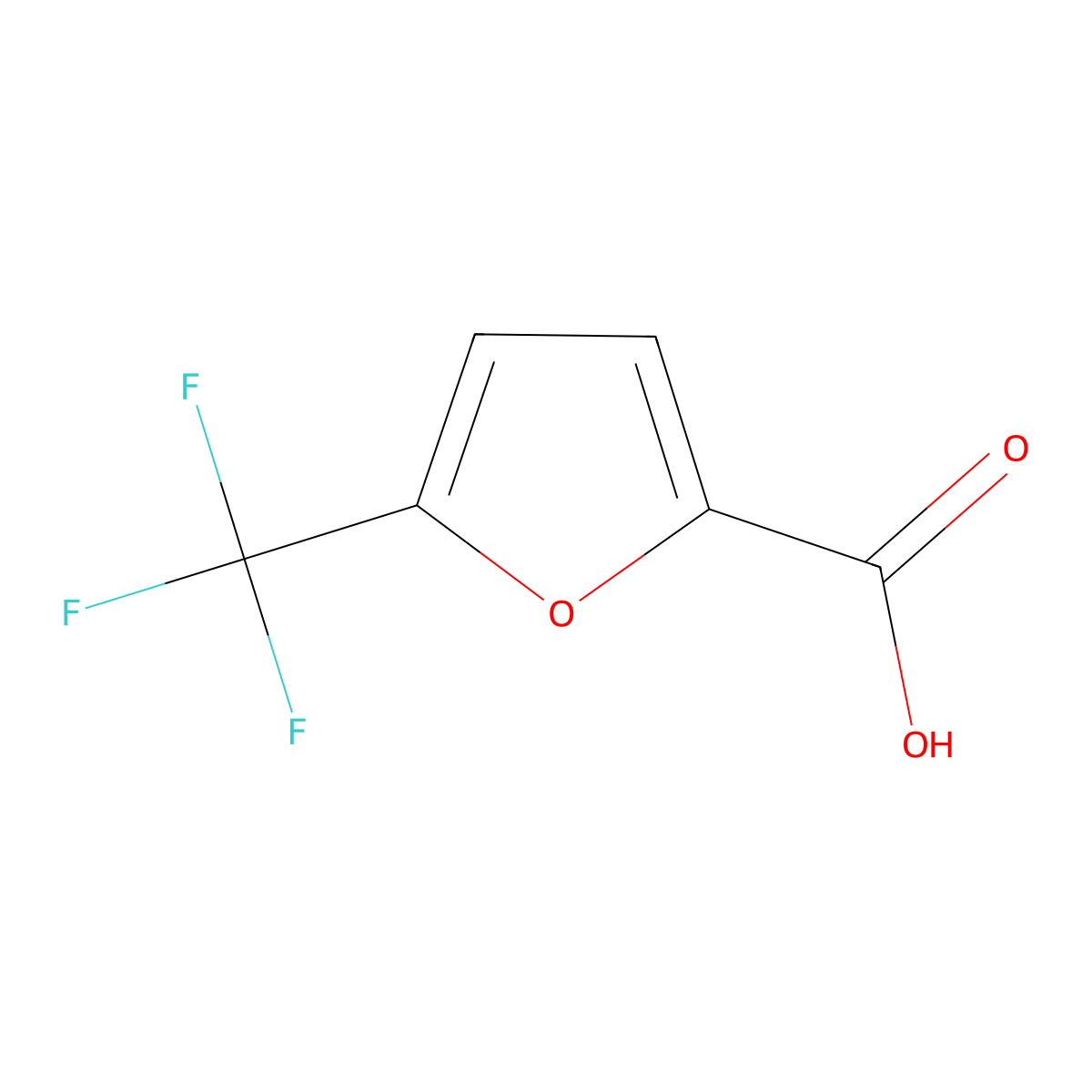 5-(Trifluoromethyl)furan-2-carboxylic acid molecular structure, CAS 56286-73-8