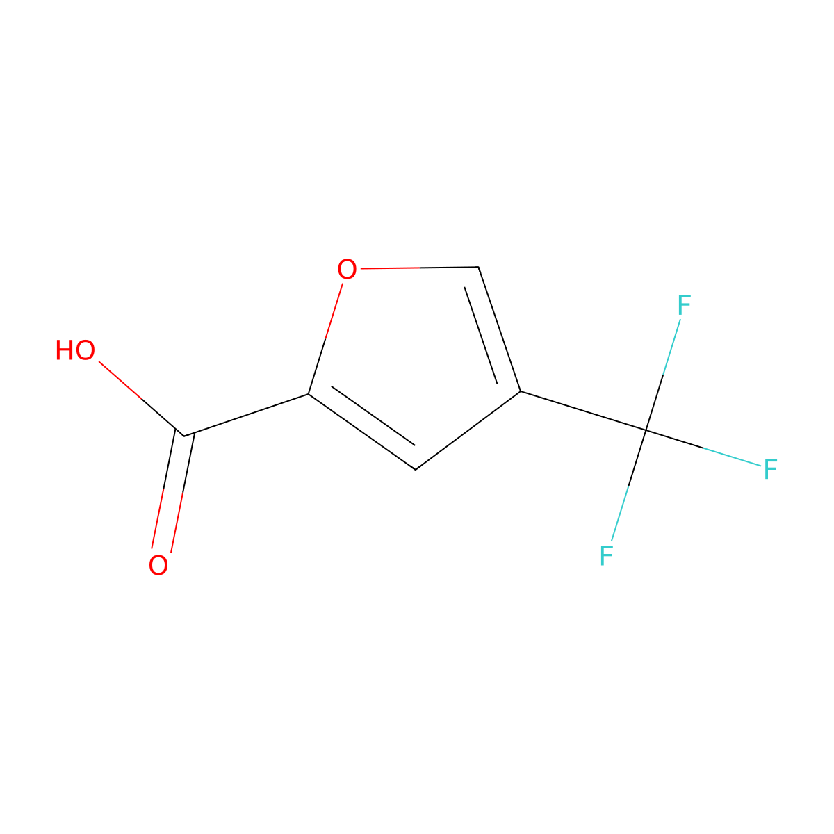 4-(trifluoromethyl)furan-2-carboxylic Acid molecular structure, CAS 56286-80-7