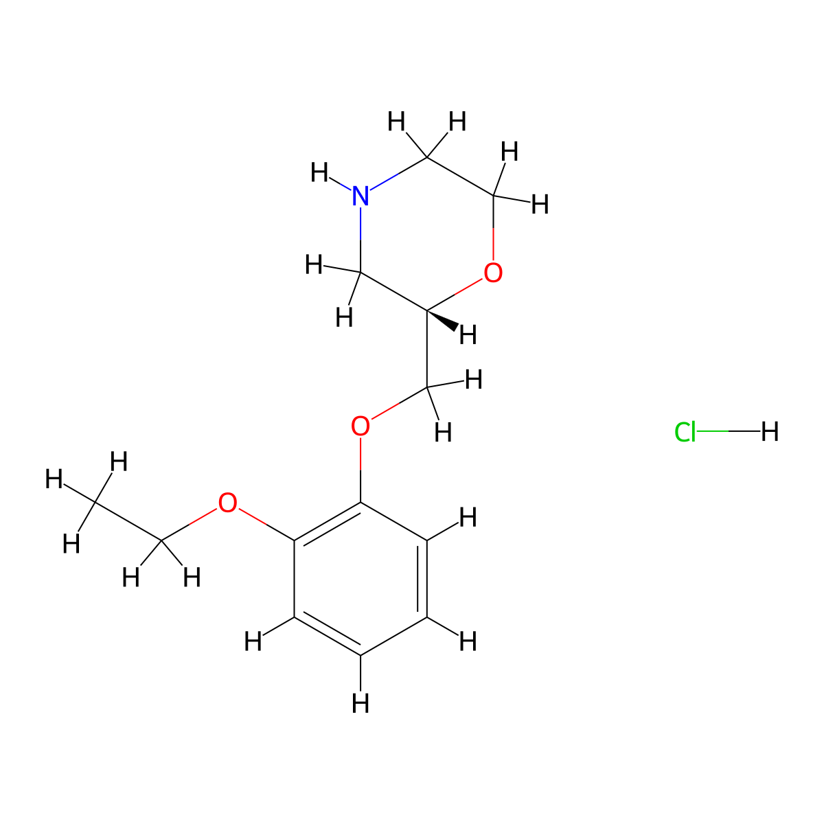 (S)-Viloxazine Hydrochloride molecular structure, CAS 56287-61-7