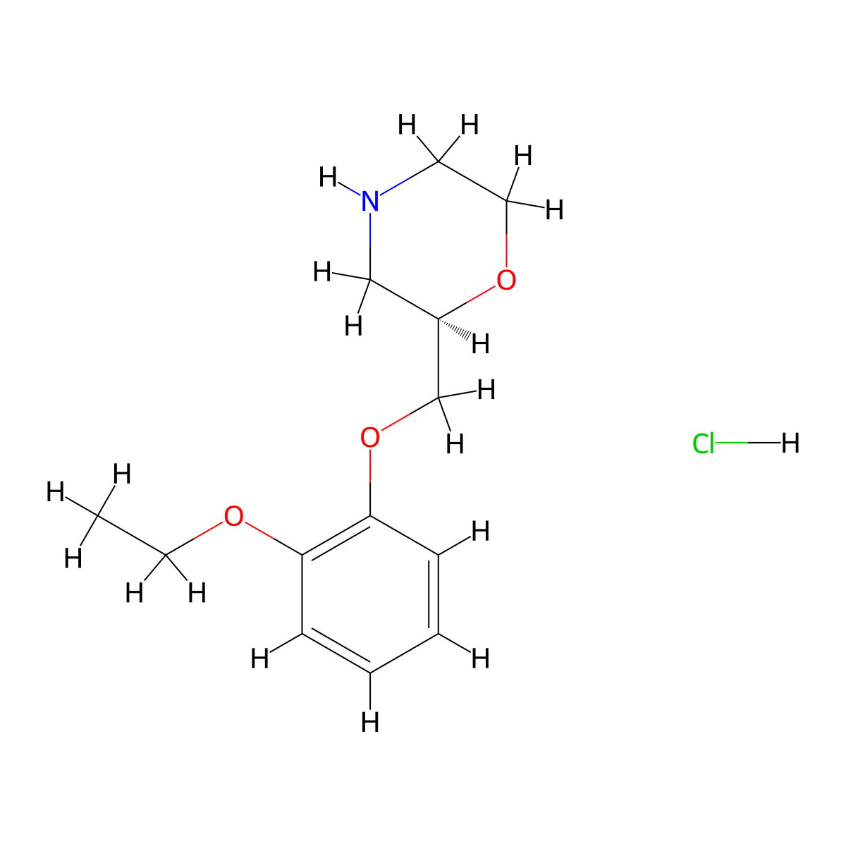 (R)-Viloxazine Hydrochloride molecular structure, CAS 56287-63-9